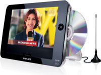 Philips PD8015 USB con 3horas de repr. y LCD de 21,3cm (8,4 ) DVD y televisor porttil (PD8015/12)